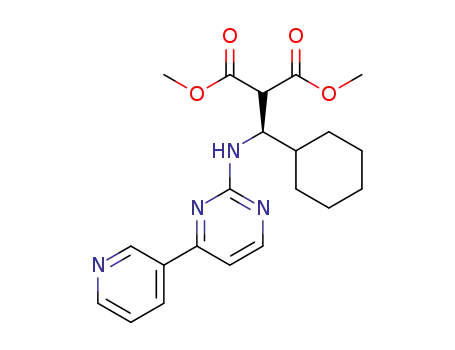 (+)-dimethyl (cyclohexyl-2-((4-(pyridin-3-yl)pyrimidin-2-yl)amino)methyl)malonate