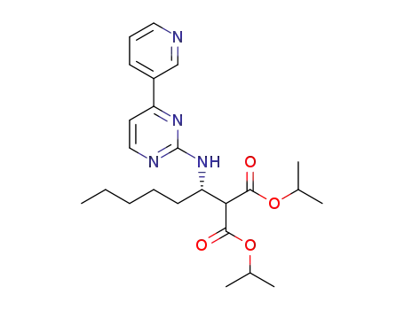 (-)-di-isopropyl 2-(1-((4-(pyridin-3-yl)pyrimidin-2-yl)amino)hexyl)malonate