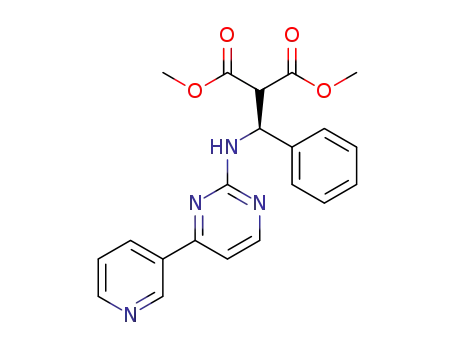 (+)-dimethyl 2-(phenyl((4-(pyridin-3-yl)pyrimidin-2-yl)amino)methyl)malonate