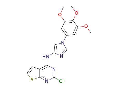 2-chloro-N-(1-(3,4,5-trimethoxyphenyl)-1H-imidazol-4-yl)thieno[2,3-d]pyrimidin-4-amine