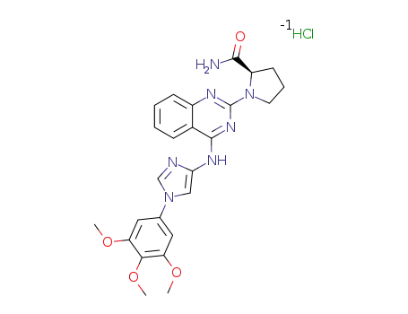 (R)-1-(4-((1-(3,4,5-trimethoxyphenyl)-1H-imidazol-4-yl)amino)quinazolin-2-yl)pyrrolidine-2-carboxamide hydrochloride
