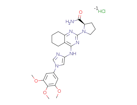 (R)-1-(4-((1-(3,4,5-trimethoxyphenyl)-1H-imidazol-4-yl)amino)-5,6,7,8-tetrahydroquinazolin-2-yl)pyrrolidine-2-carboxamide hydrochloride