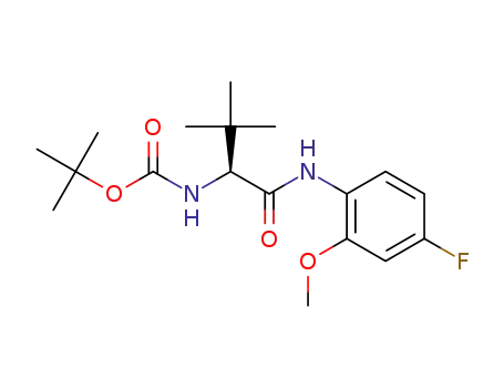 tert-butyl (S)-(1-((4-fluoro-2-methoxyphenyl)amino)-3,3-dimethyl-1-oxobutan-2-yl)carbamate