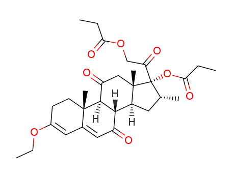 3-ethylene ether-16α-methyl-17α,21-bispropionyloxy-pregnane-3,5-diene-7,11,20-trione