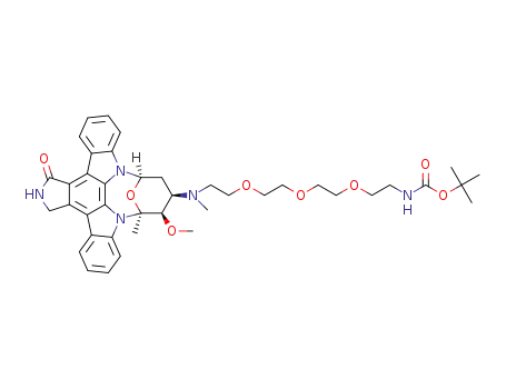 tert-butyl 2-[[(5S,6R,7R,9R)-6-methoxy-5-methyl-14-oxo-6,7,8,9,15,16-hexahydro-5H,14H-5,9-epoxy-4b,9a,15-triazadibenzo[b,h]cyclonona[1,2,3,4-jkl]cyclopenta[e]-as-indacen-7-yl]-5,8,11-trioxa-2-azatridecan-13-yl]carbamate