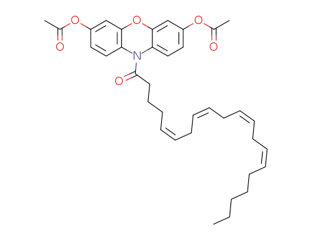 10-((5Z,8Z,11Z,14Z) icosa-5,8,11,14-tetraenoyl)-10H-phenoxazine-3,7-diyl diacetate