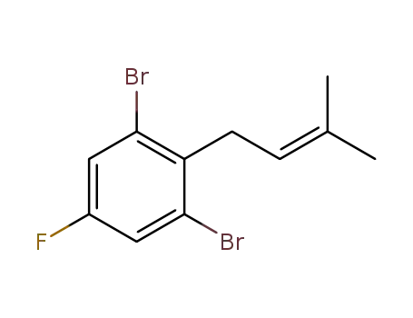 1,3-dibromo-5-fluoro-2-(3-methylbut-2-enyl)benzene