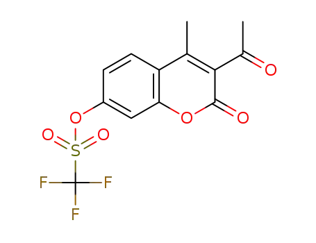 3-acetyl-4-methyl-2-oxo-2H-benzopyran-7-yltrifluoromethanesulfonate