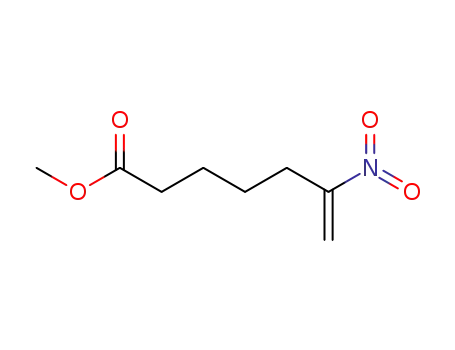 Molecular Structure of 88462-11-7 (6-Heptenoic acid, 6-nitro-, methyl ester)