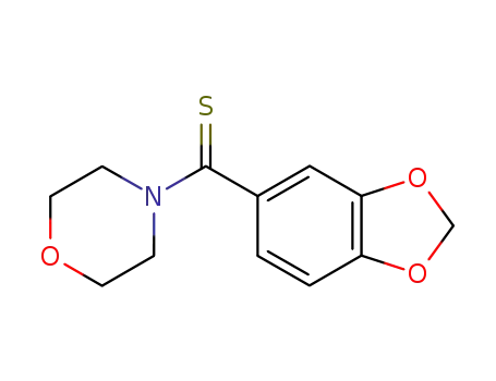 Molecular Structure of 7501-62-4 (1,3-benzodioxol-5-yl(morpholin-4-yl)methanethione)