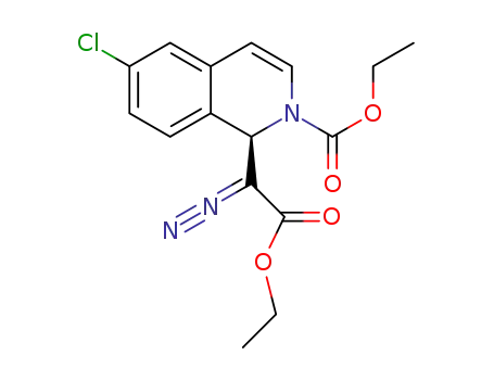 ethyl (R)-6-chloro-1-(1-diazo-2-ethoxy-2-oxoethyl)isoquinoline-2(1H)-carboxylate