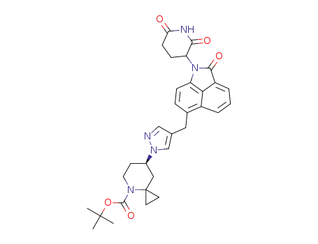 tert-butyl 7-[4-[[1-(2,6-dioxo-3-piperidyl)-2-oxobenzo[cd]indol-6-yl]methyl]pyrazol-1-yl]-4-azaspiro[2.5]octane-4-carboxylate