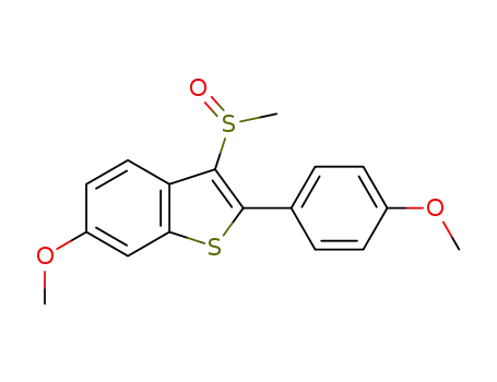 6-methoxy-2-(4-methoxyphenyl)-3-methylsulfinylbenzo[b]thiophene