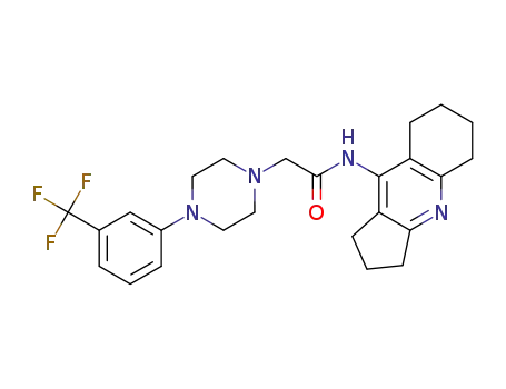 N-(2,3,5,6,7,8-hexahydro-1H-cyclopenta[b]quinolin-9-yl)-2-[4-(3-trifluoromethylphenyl)piperazin-1-yl]acetamide