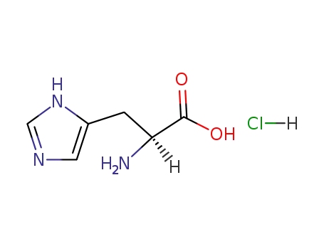 Molecular Structure of 645-35-2 (L-Histidine  hydrochloride)