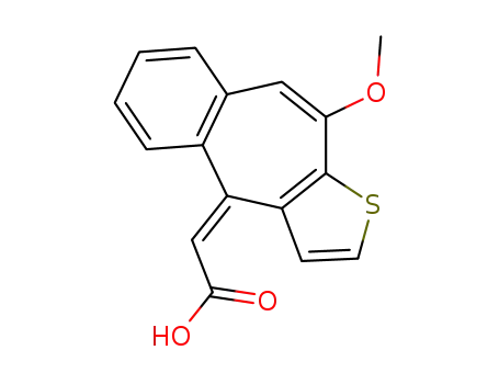 (Z)-<10-methoxy-4H-benzo<4,5>cyclohepta<1,2-b>thiophen-4-yliden>essigsaeure