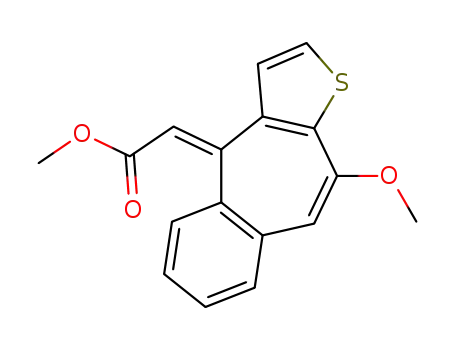 methyl (10-methoxy-4H-benzo<4,5>cyclohepta<1,2-b>thiophen-4-ylidene)acetate