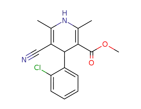 methyl 4-(2-chlorophenyl)-5-cyano-1,4-dihydro-2,6-dimethylpyridine-3-carboxylate