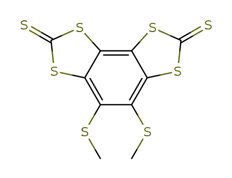 4,5-Bis-methylsulfanyl-benzo[1,2-d;3,4-d']bis[1,3]dithiole-2,7-dithione