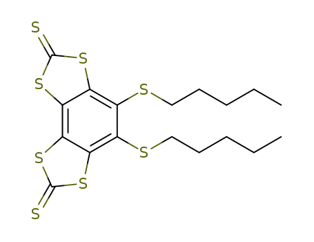 4,5-Bis-pentylsulfanyl-benzo[1,2-d;3,4-d']bis[1,3]dithiole-2,7-dithione