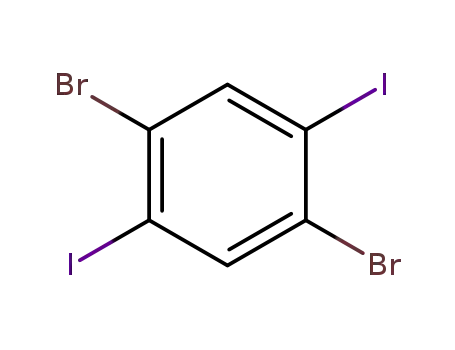Molecular Structure of 63262-06-6 (1,4-DIBROMO-2,5-DIIODOBENZENE)