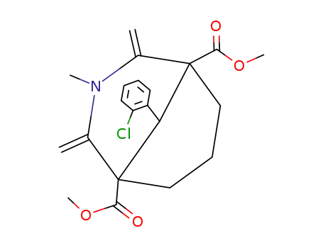 3-Aza-1,5-dicarbomethoxy-9-(2-chlorophenyl)-3-methyl-2,4-dimethylenebicyclo<3.3.1>nonane