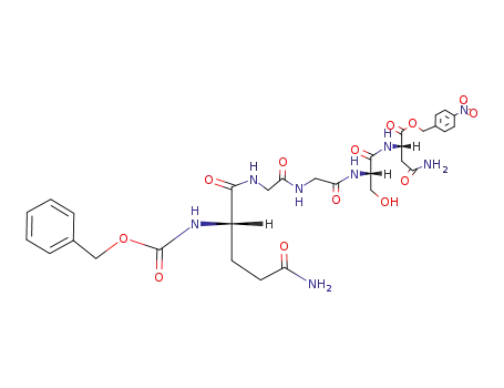 benzyloxycarbonylglutaminyl-glycyl-glycyl-seryl-asparagine 4-nitrobenzyl ester