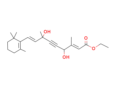 ethyl 9-(2',6',6'-trimethyl-1'-cyclohexen-1'-yl)-3,7-dimethyl-4,7-dihydroxy-(2E,8E)-nona-2,8-dien-5-ynoate