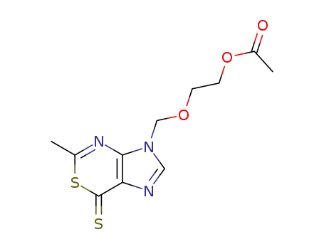 3-(2-Acetoxyethoxymethyl)-5-methylimidazo<4,5-d><1,3>thiazine-7(3H)-thione
