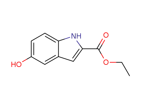 Molecular Structure of 24985-85-1 (Ethyl 5-hydroxyindole-2-carboxylate)