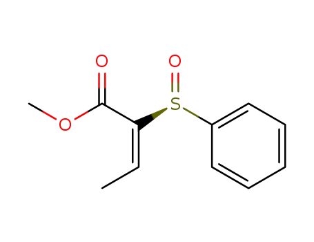 (E)-2-((S)-Benzenesulfinyl)-but-2-enoic acid methyl ester