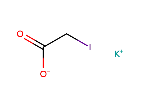 Molecular Structure of 15973-59-8 (Iodoacetic acid potassium salt)