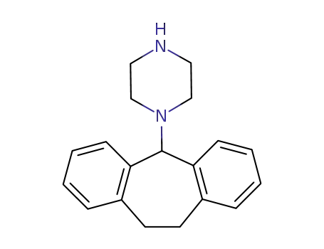 Molecular Structure of 69159-50-8 (1-(DIBENZOSUBERYL)PIPERAZINE)