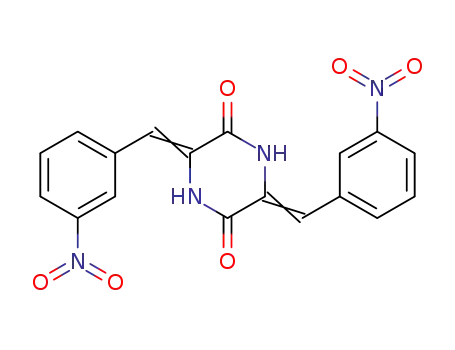3,6-bis-(3-nitro-benzylidene)-piperazine-2,5-dione