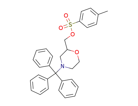Molecular Structure of 60929-57-9 (2-Morpholinemethanol, 4-(triphenylmethyl)-, 4-methylbenzenesulfonate
(ester))