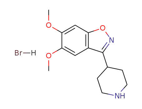 5,6-dimethoxy-3-(4-piperidyl)-1,2-benzisoxazole hydrobromide