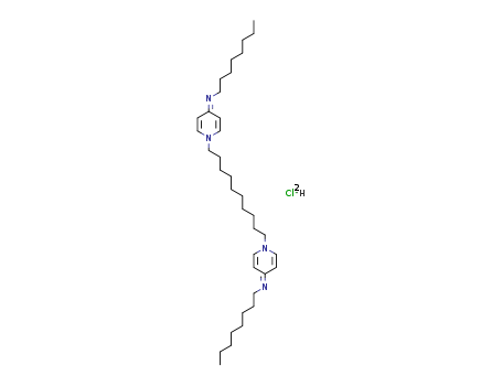 70775-75-6,N,N'-(decane-1,10-diyldi-1(4H)-pyridyl-4-ylidene)bis(octylammonium) dichloride,1-Octanamine,N,N'-(1,10-decanediyldi-1(4H)-pyridinyl-4-ylidene)bis-, dihydrochloride (9CI);Neo Kodan;Octeniderm;Octenidine dihydrochloride;Win 41464-2;