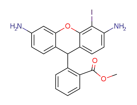 Molecular Structure of 109282-63-5 (2'-iododihydrorhodamine 123)