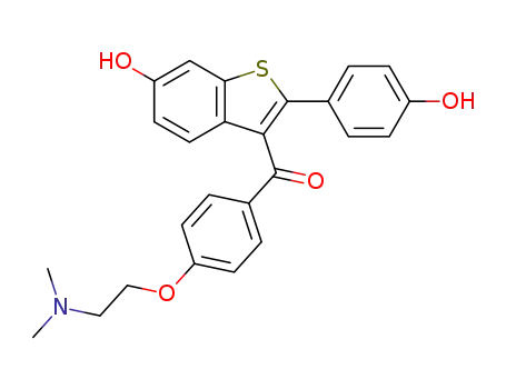 6-hydroxy-2-(4-hydroxyphenyl)-3-[4-(2-dimethylamino-ethoxy)benzoyl]benzo[B]thiophene