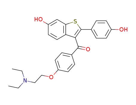 <6-hydroxy-2-(4-hydroxyphenyl)benzothien-3-yl><4-<2-(diethylamino)ethoxy>phenyl>methanone