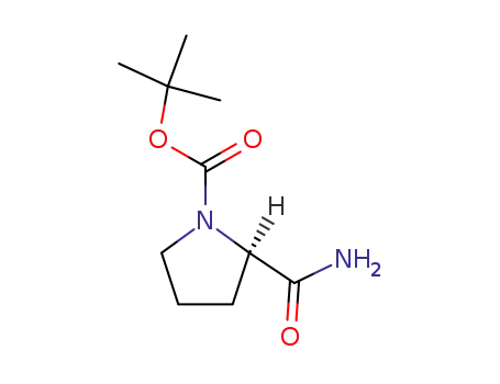 Molecular Structure of 70138-72-6 (D-1-N-BOC-PROLINAMIDE)