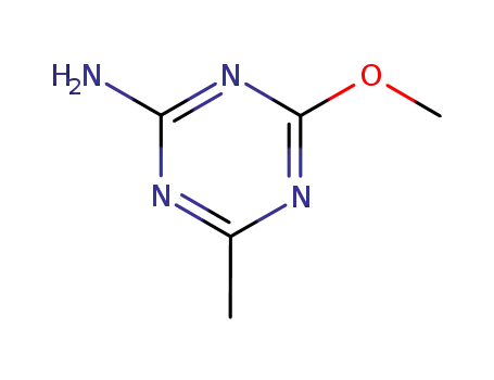 Molecular Structure of 1668-54-8 (2-Amino-4-methoxy-6-methyl-1,3,5-triazine)