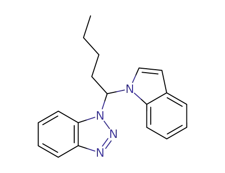 N-<1-(benzotriazol-1-yl)pentyl>indole