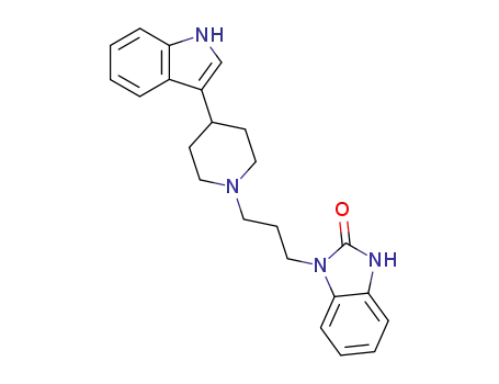 N-{3-[4-(3-indolyl)-piperidino]-propyl}-benzimidazolone