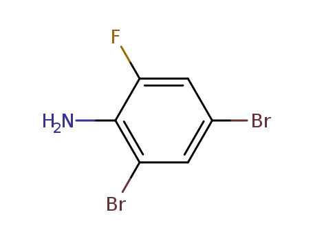 Molecular Structure of 141474-37-5 (2,4-DIBROMO-6-FLUOROANILINE)