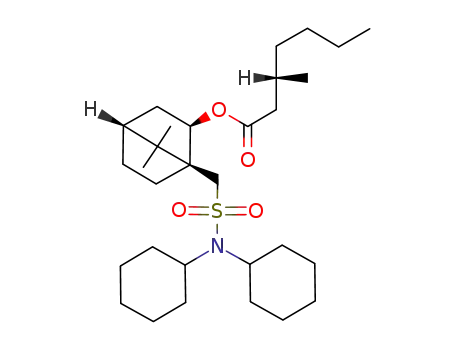 (S)-3-Methyl-heptanoic acid (1S,2R,4R)-1-[(dicyclohexylsulfamoyl)-methyl]-7,7-dimethyl-bicyclo[2.2.1]hept-2-yl ester