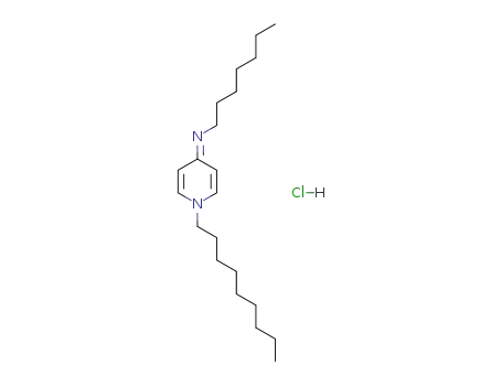 Molecular Structure of 103923-37-1 (1-Heptanamine, N-(1-nonyl-4(1H)-pyridinylidene)-, monohydrochloride)