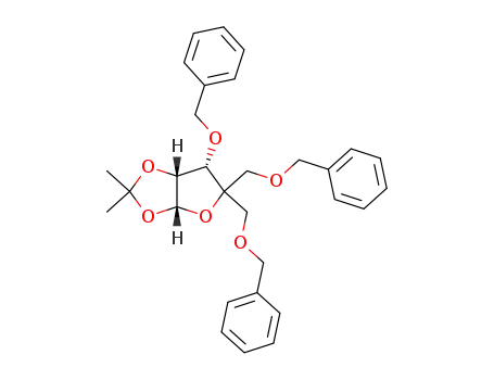3,5,6-tri-O-benzyl-4-C-hydroxymethyl-1,2-O-isopropylidene-α-D-ribofuranose