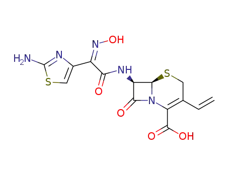 Molecular Structure of 91832-40-5 (Cefdinir)