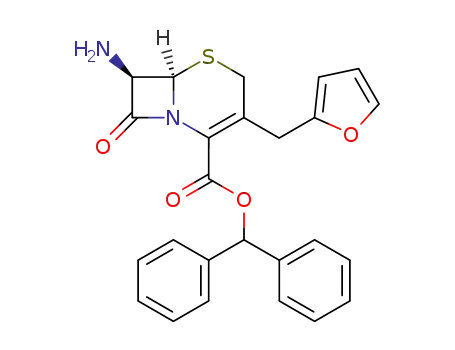 (6R,7R)-7-Amino-3-furan-2-ylmethyl-8-oxo-5-thia-1-aza-bicyclo[4.2.0]oct-2-ene-2-carboxylic acid benzhydryl ester